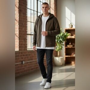 Lululemon | Shift Stitch Full Zip Hoodie In Olive Green Size L Large